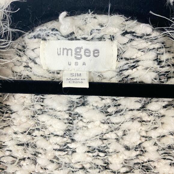 Umgee USA Knit Fringe Open Cardigan Shawl, Boho Chunky Sweater Wrap S/M - Picture 2 of 5